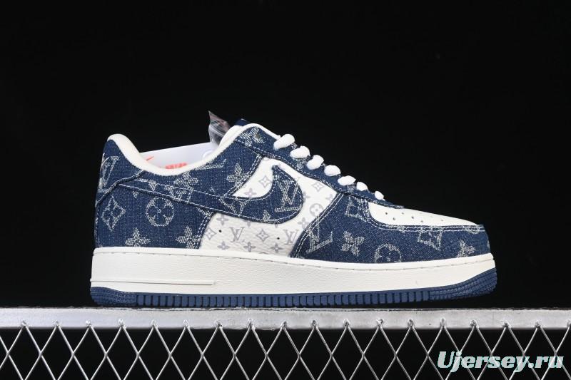 Nike Air Force 1 '07 Low LV Collaboration White Blue Casual Sneakers - YF9511-811