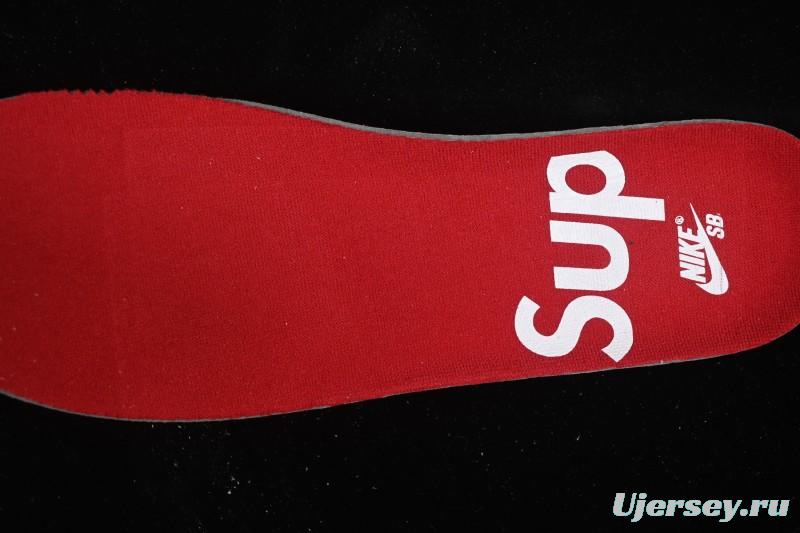 Nike Supreme Dunk SB Dunk Low Casual Skate Shoes Grey Purple - HQ8487-500