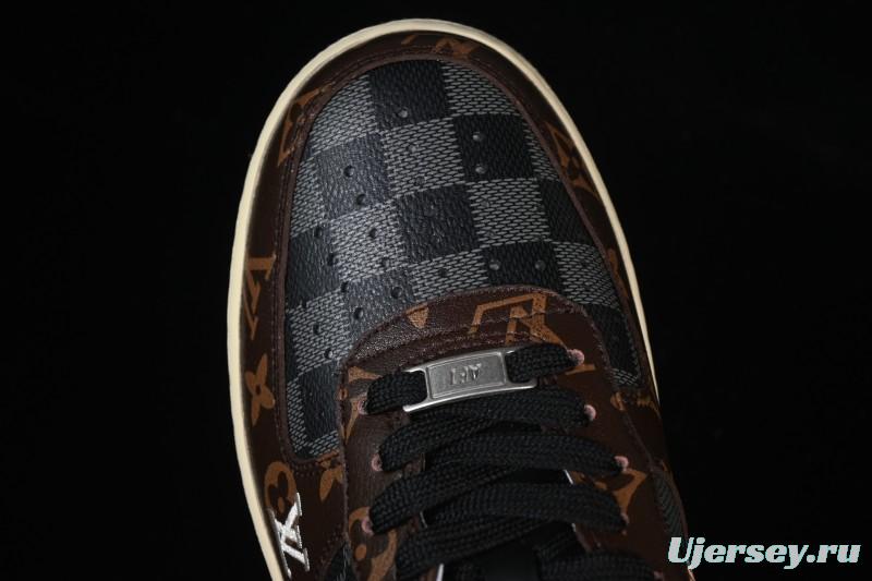 Nike Air Force 1 '07 Low LV Collaboration Coffee Gray Casual Sneakers - SC0601-563