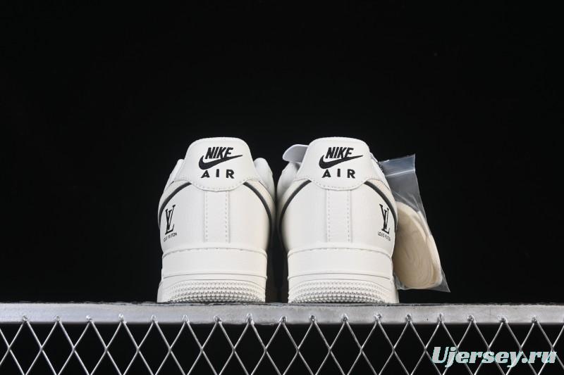 Nike Air Force 1 '07 Low LV Collaboration Off-White Small Swoosh Casual Sneakers - CS5288-035
