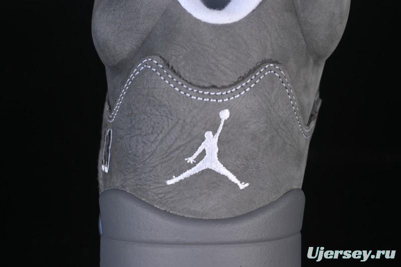 Nike Air Jordan 5 Retro Basketball Shoes with Wolf Grey Design - DD0587-002