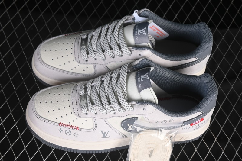 Nike Air Force 1 '07 Low LV Collaboration Grey Hook Woven Label Casual Sneakers - CX5050-Y25
