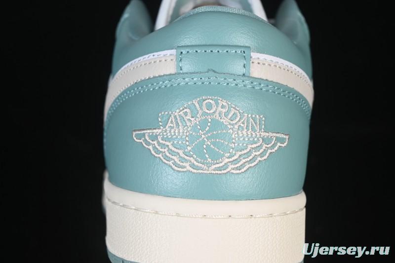 Nike Air Jordan 1 Low AJ1 Fresh Mint Green Low-Top Casual Skate Shoes DC0774-138