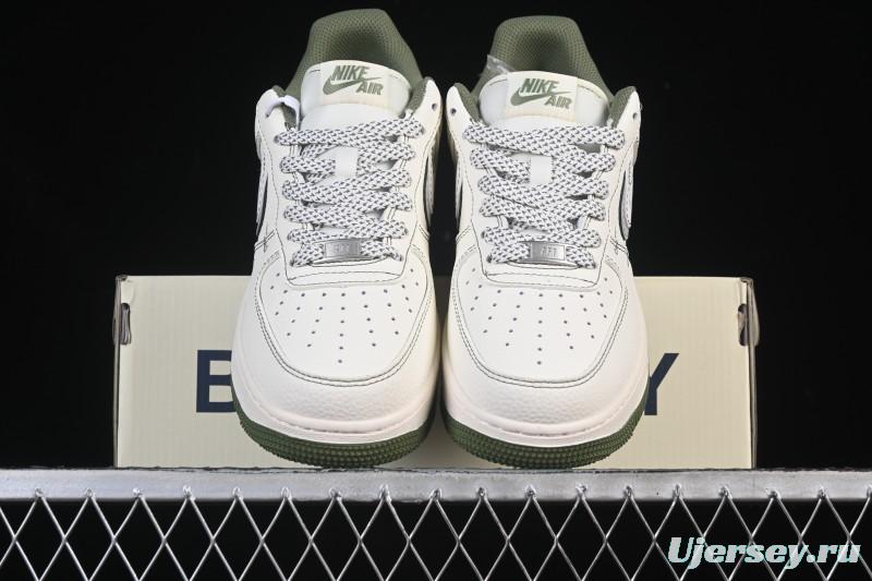 Nike Air Force 1 '07 Low Burberry Collaboration Military Green Embroidery Casual Sneakers - JP8028-003