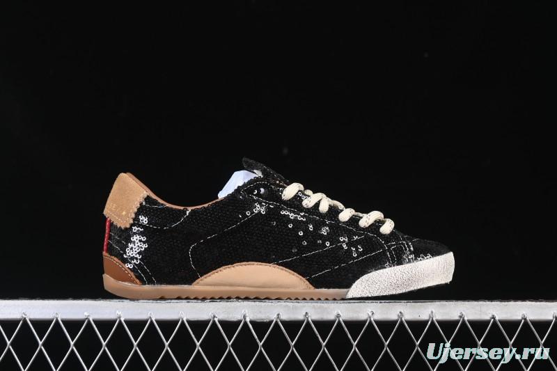 Golden Goose True Star Distressed Leather Sneakers - GGDB