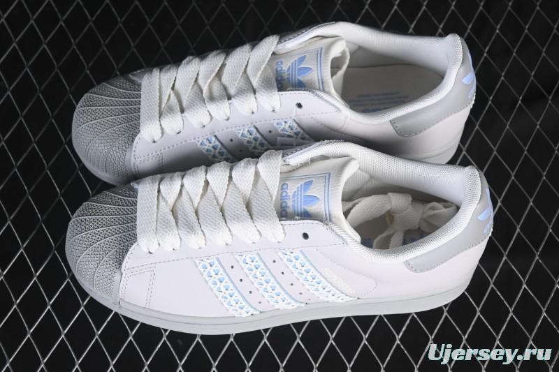 Adidas Superstar II J Casual Sneakers with Shell Toe Design - JQ8729