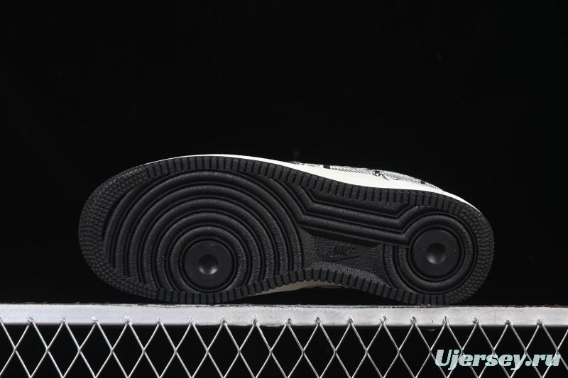 Nike Air Force 1 '07 Low LV Collaboration Gray Floral Canvas Casual Sneakers - DF0188-077