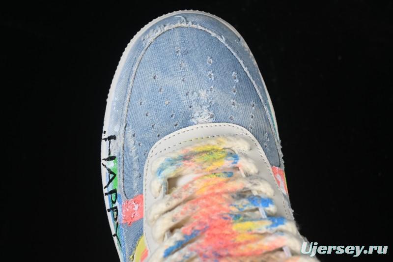 Nike Air Force 1 '07 Low Fantasy Cowboy Hand-Drawn Graffiti Casual Sneakers - CW1888-116