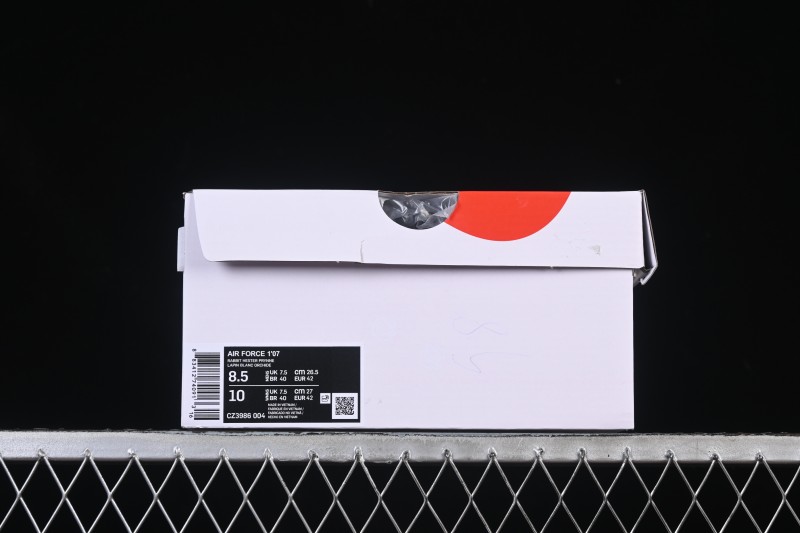 Nike Air Force 1 '07 Low LV Collaboration Classic White Brown Casual Sneakers - CZ3986-004