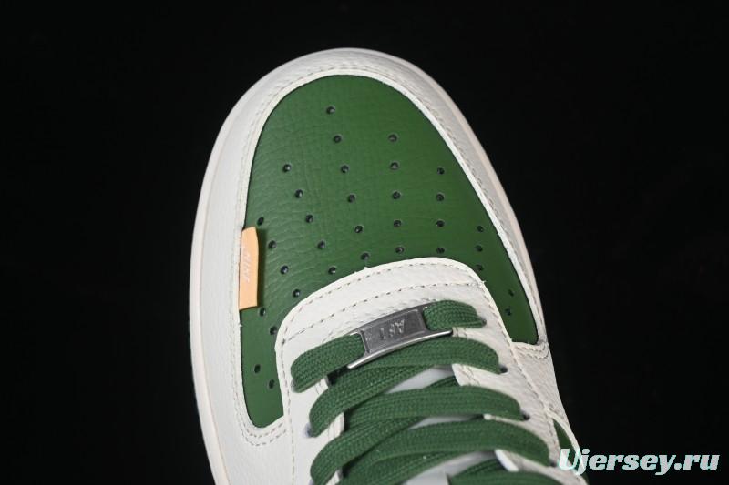 Nike Air Force 1 '07 Low Stone Island Collaboration Beige Green Floral Casual Sneakers - JP8028-010