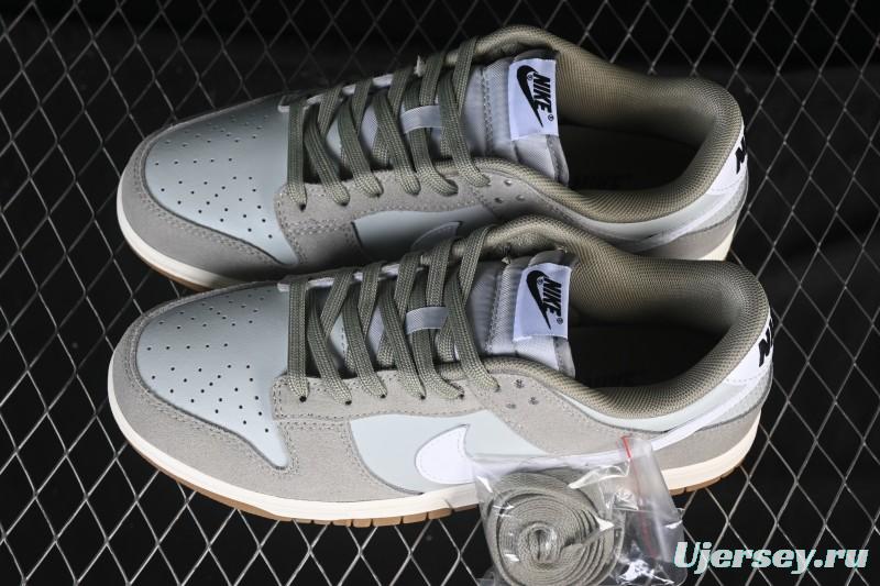 Nike SB Dunk Low Grey White Low-Top Casual Skate Shoes - IB6399-002