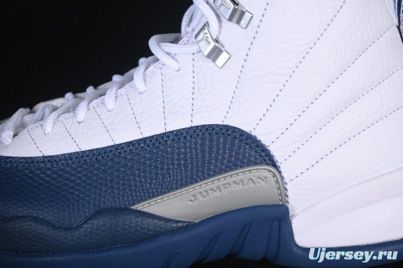 Nike Air Jordan 12 Retro French Blue And White Basketball Shoes - CT8013-114