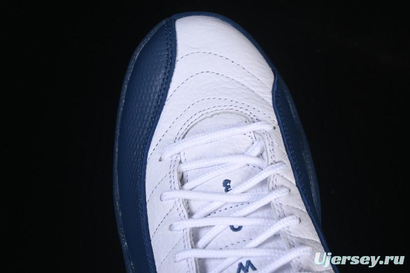 Nike Air Jordan 12 Retro French Blue And White Basketball Shoes - CT8013-114