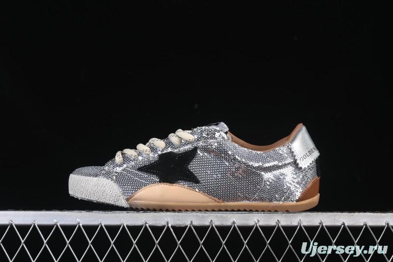 Golden Goose True Star Distressed Leather Sneakers - GGDB