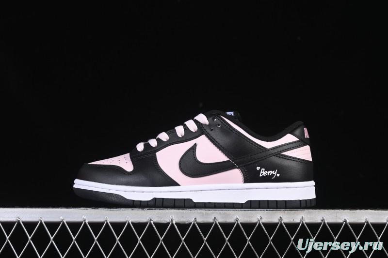 Nike SB Dunk Low Black Pink Valentine's Day Low-Top Casual Skate Shoes - DD1391-100