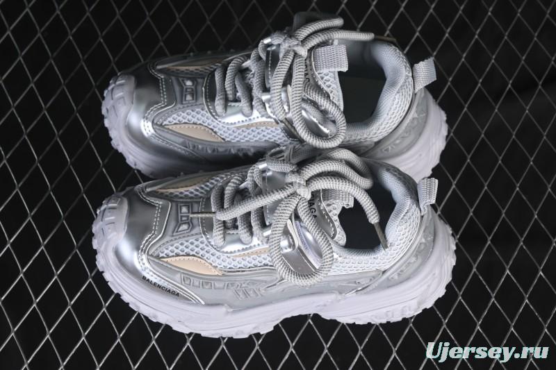 Balenciaga Silver Anti-Slip Casual Kids Shoes - J.C3
