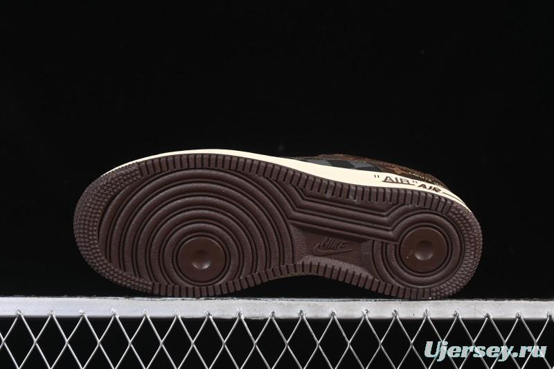 Nike Air Force 1 '07 Low LV Collaboration Coffee Gray Casual Sneakers - SC0601-563