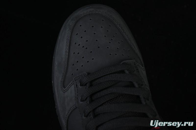 Nike Supreme x Nike SB Dunk Low Ocean Fog Limited Edition Black Warrior Low Top Casual Skate Shoes - HQ8487-001