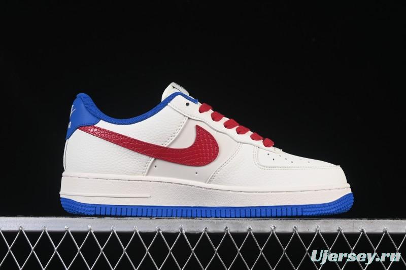 Nike Air Force 1 '07 Low NBA Collaboration Clippers Blue Red Casual Sneakers - QW5606-274
