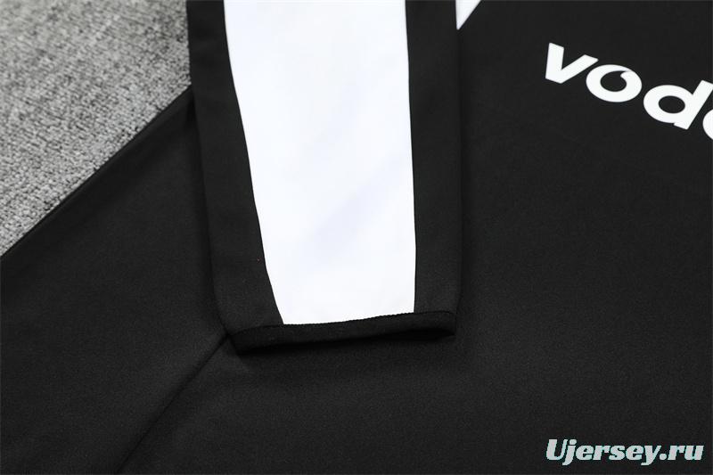 Retro 02/03 Manchester United Black Half Zipper Jacket