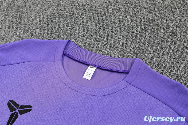 25/26 Barcelona Purple Joint Edition with XS Short Sleeve+Soccer Shorts