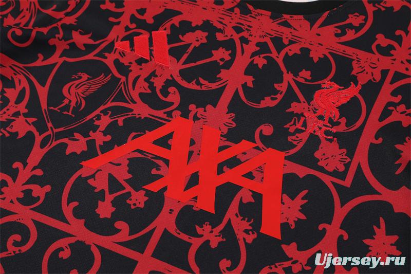 25/26 Liverpool Red Camouflage Short Sleeve Jersey+Shorts with XS