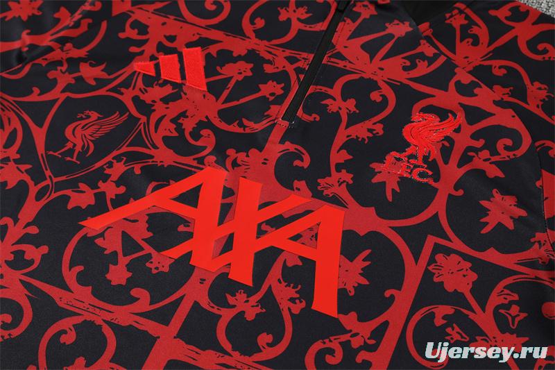 25/26 Liverpool Red Camouflage Half Zipper Jacket+Long Pants