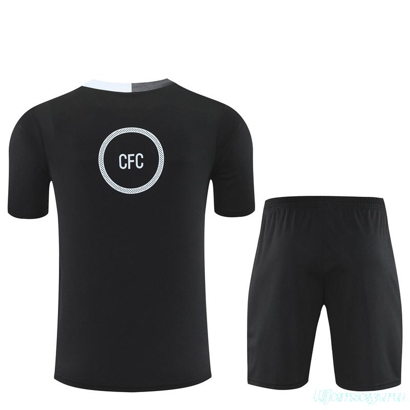25/26 Chelsea Black T90 with XS Short Sleeve+Soccer Shorts