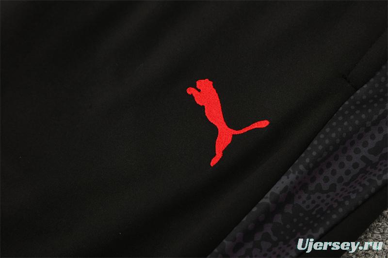 25/26 AC Milan Green Camouflage Half Zipper Jacket+Long Pants