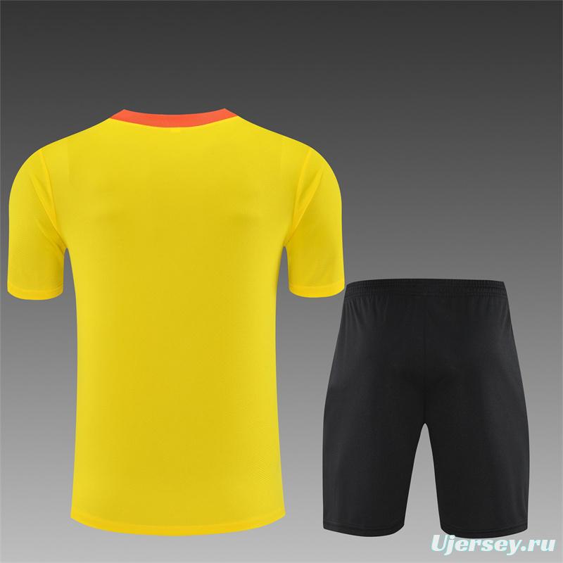 25/26 Brazil Yellow with XS Short Sleeve+Soccer Shorts