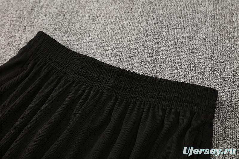 Player Version 25/26 France Black Half Zipper Jacket+Long Pants