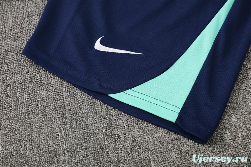 25/26 Brazil Blue Green Camouflage with XS Short Sleeve+Soccer Shorts