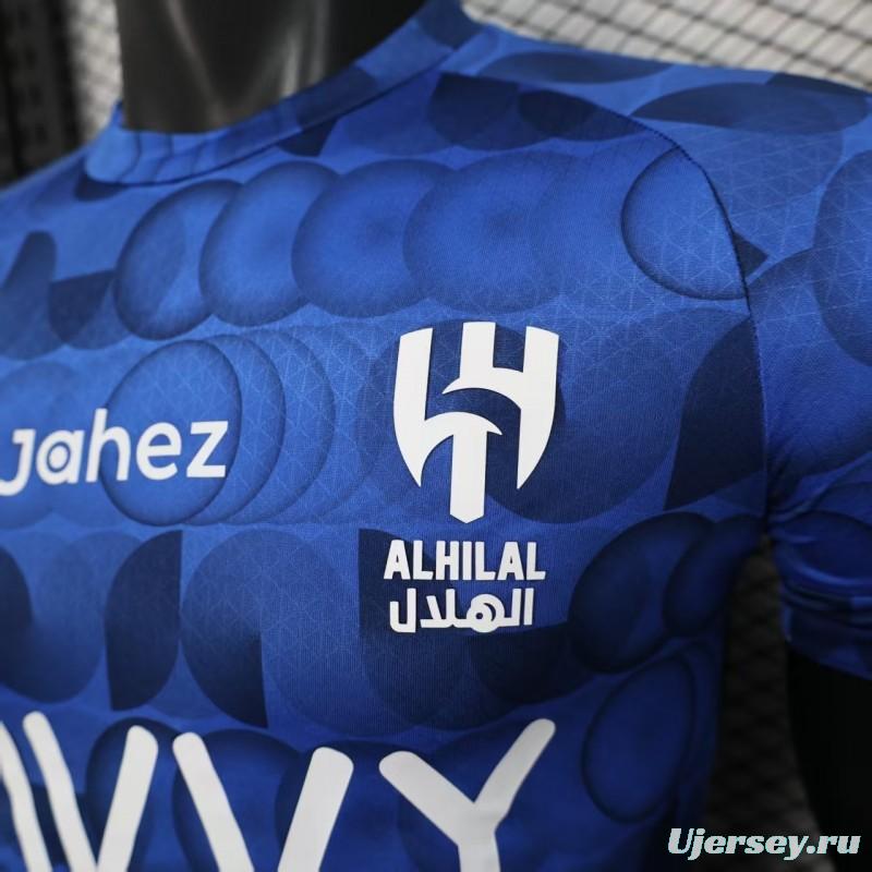 Player Version 25/26 Al Hilal Pre-Match Blue Jersey