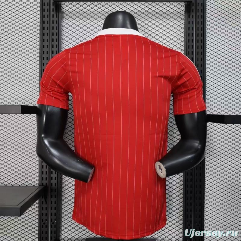 Player Version 25/26 Manchester United Red Adidas Original Casual Jersey