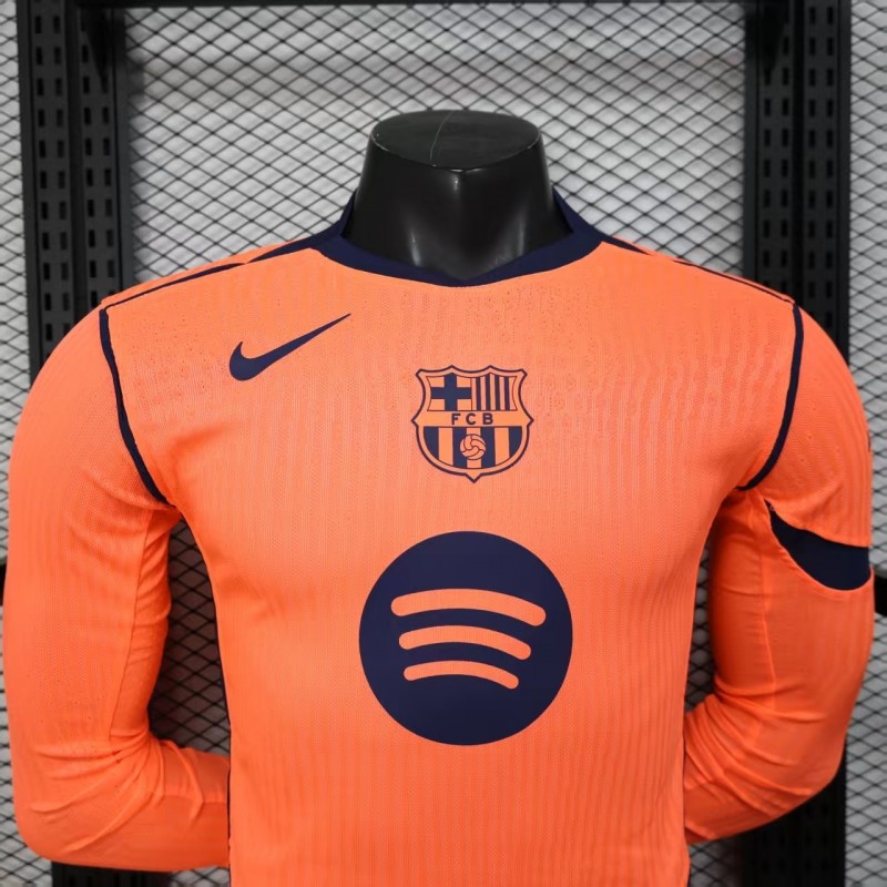 Player Version 25/26 Barcelona Third Long Sleeve Jersey