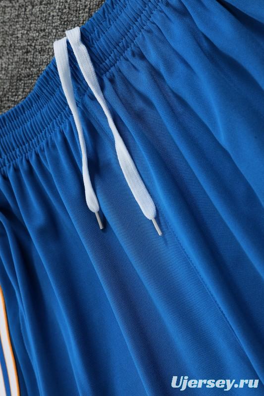 25/26 Real Madrid Adidas Original Blue Short Sleeve Jersey+Shorts