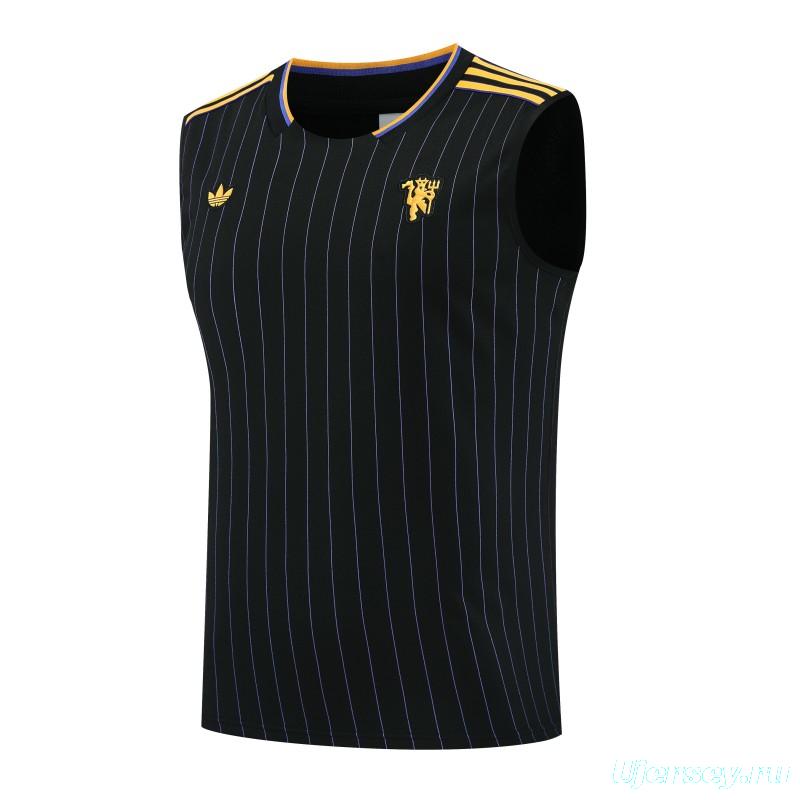 25/26 Manchester United Adidas Original Wine Vest Jersey+Shorts