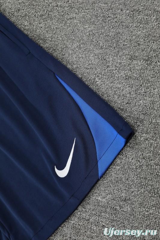 25/26 PSG Red/Blue Vest Jersey+Shorts