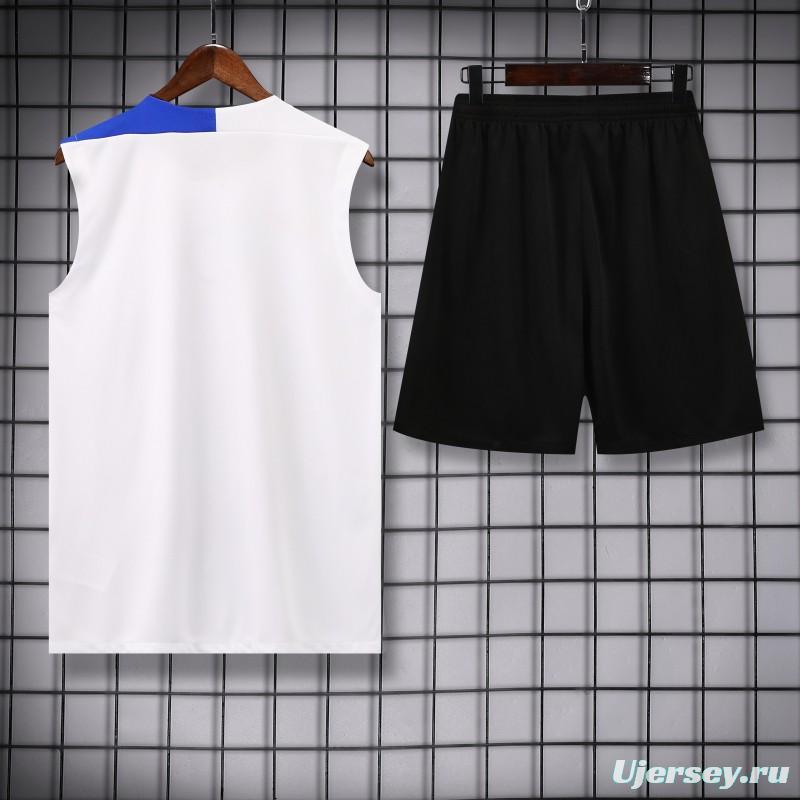 25/26 PSG White Vest Jersey+Shorts