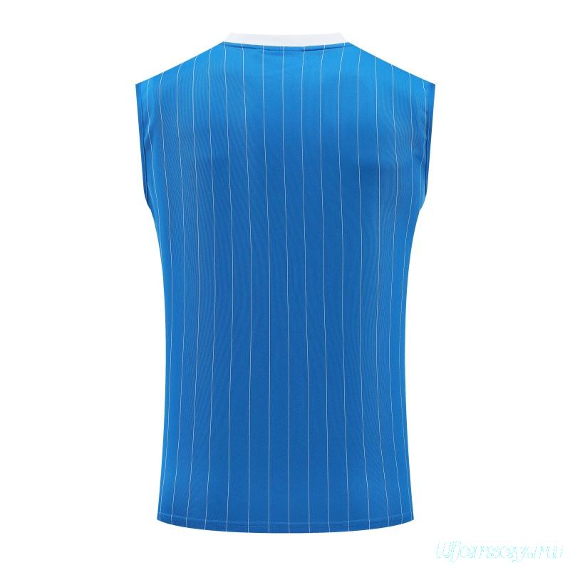 25/26 Real Madrid Adidas Original Blue Vest Jersey+Shorts