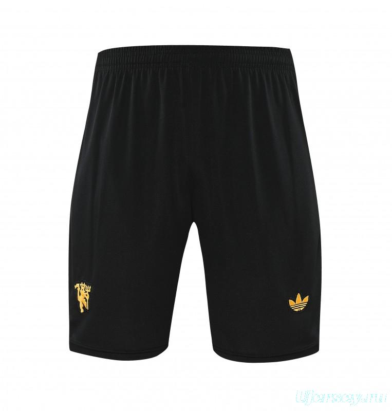 25/26 Manchester United Wine Short Sleeve Jersey+Shorts