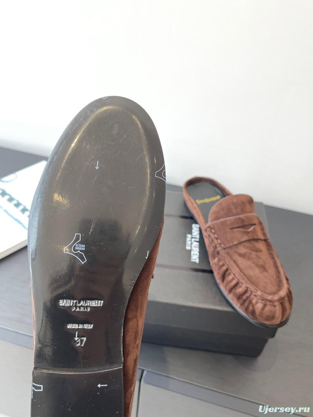 Saint Laurent Classic Loafer Mule Flats - KFY00320