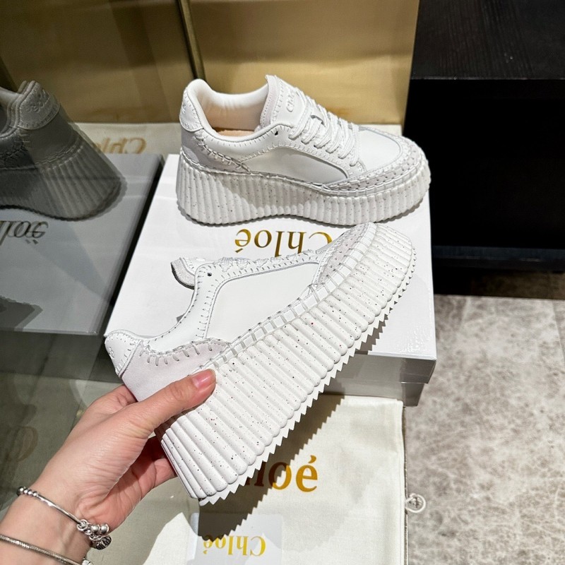 Chloe 2025 SS Hand-Stitched Mark Line Casual Shoes - LY00350