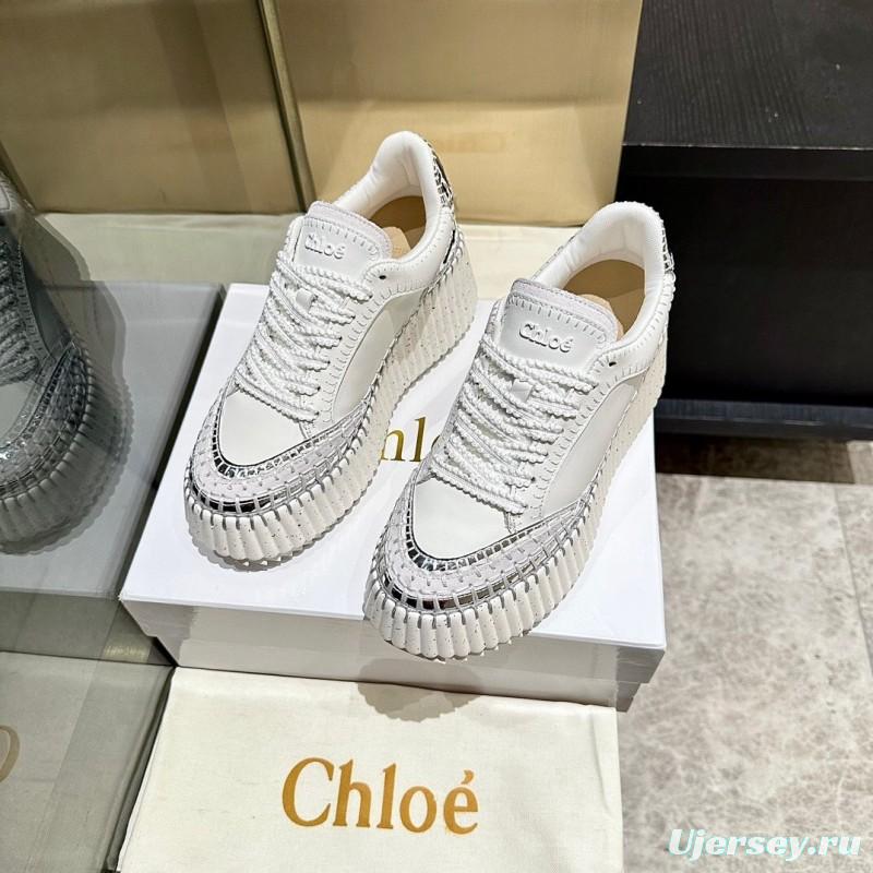 Chloe 2025 SS Hand-Stitched Mark Line Casual Shoes - LY00350