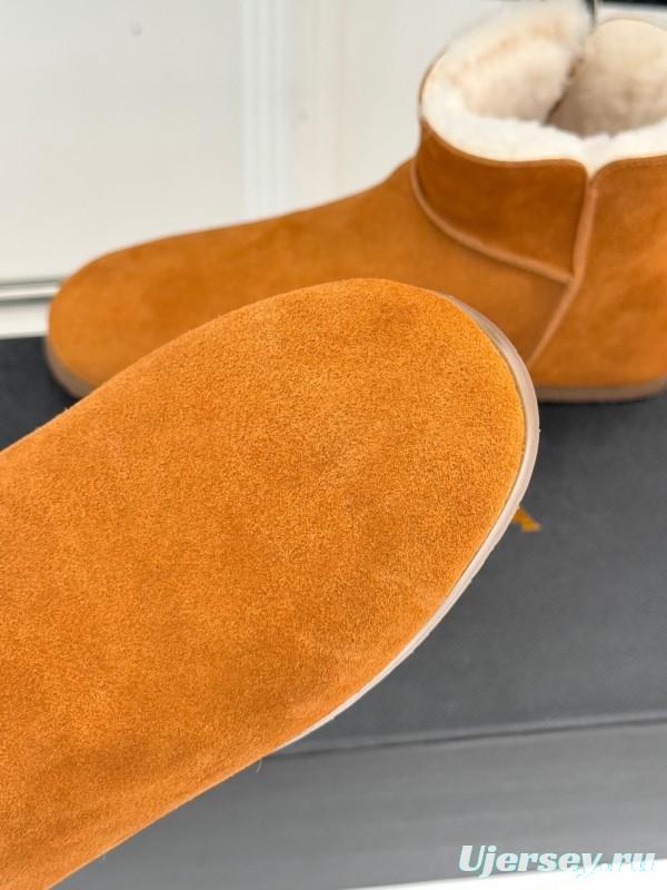 ALAIA Minimalist Side Zipper Retro Snow Boots - KFY00320