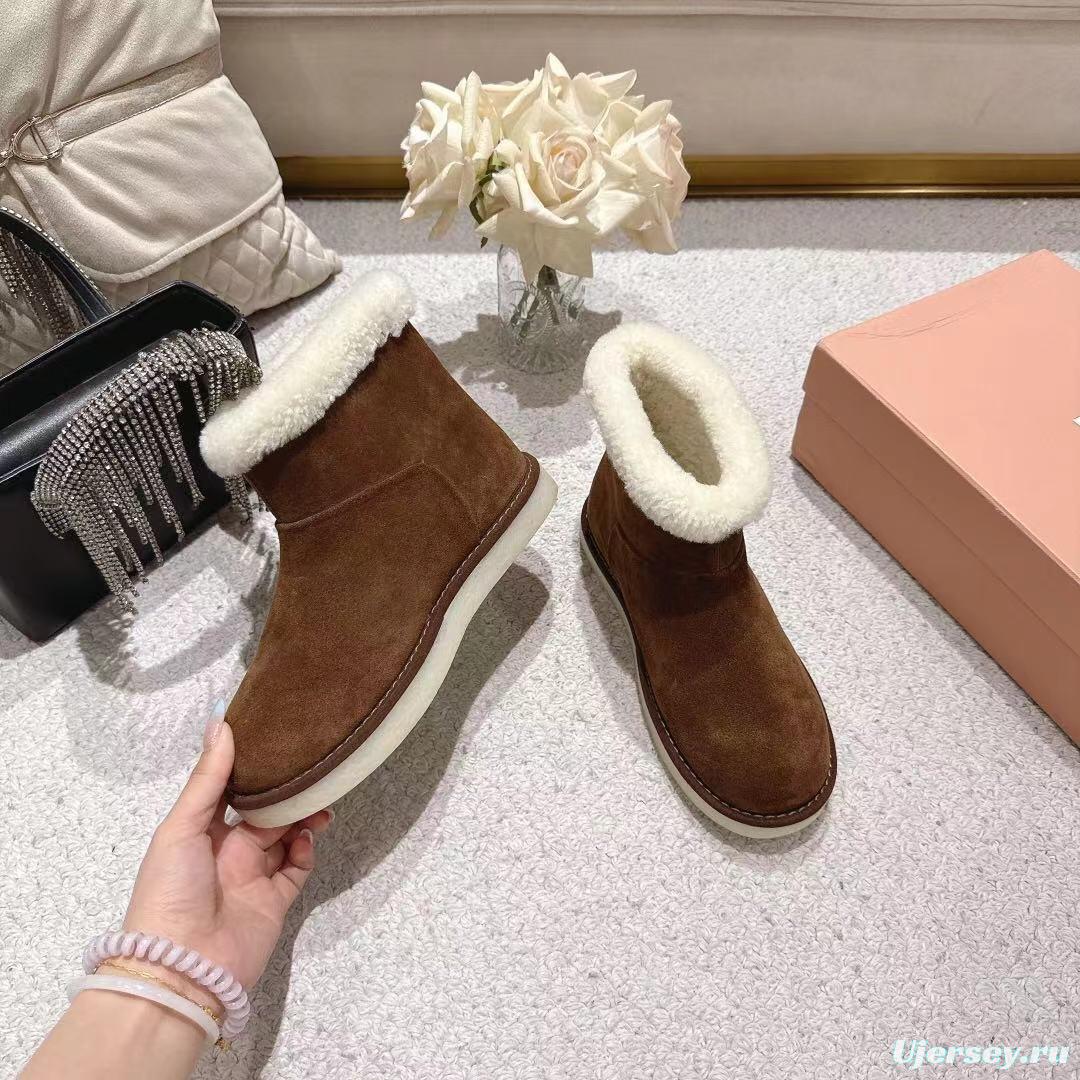 MIU MIU 2025/SS Korean Style Popular Small Potato Snow Boots Upgraded Version - LY00300