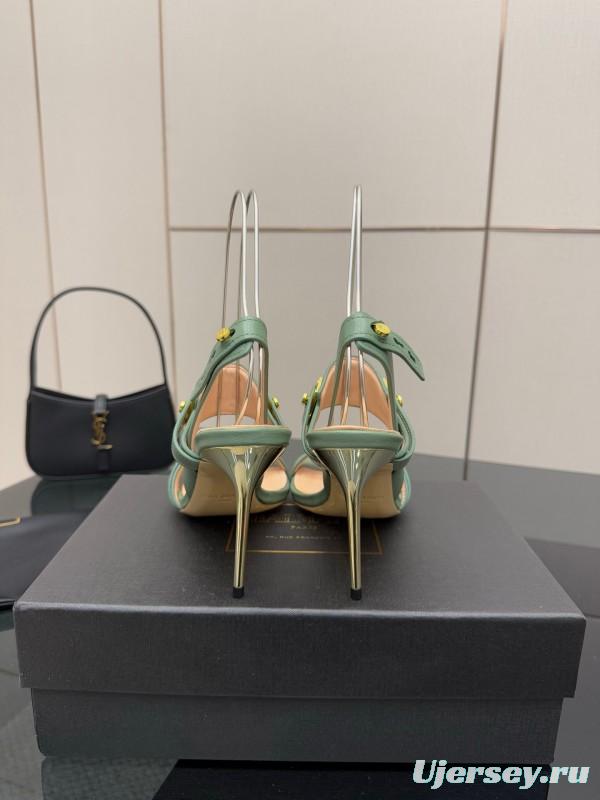 Balmain 2025/SS Metal Heel High Heel Sandals - KFY00320