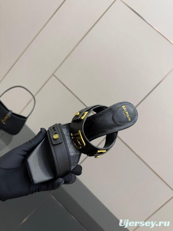 Balmain Metal Heel High Heel Sandals - KFY00320