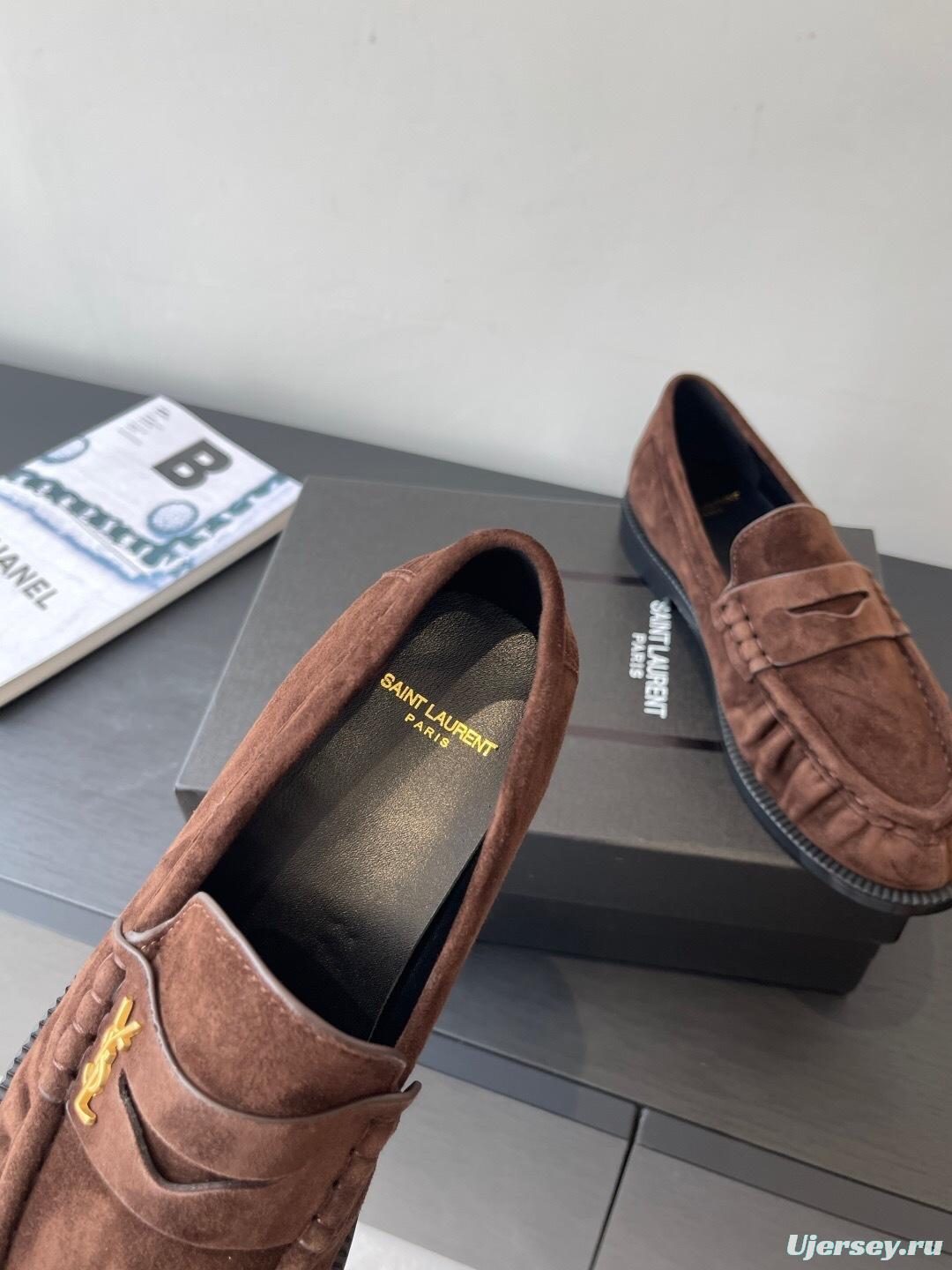 Saint Laurent Classic Loafer Half-Drag Slippers - KFY00350