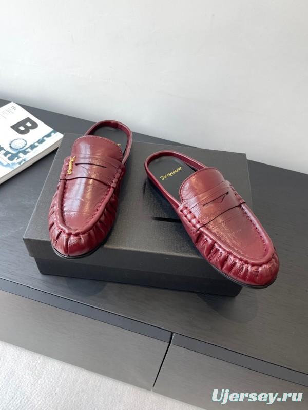 Saint Laurent Classic Loafer Mule Flats - KFY00320